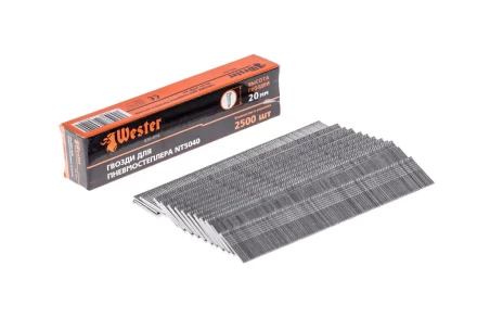 Гвозди для степлера WESTER 826-014 1 х 1.25 х 20 мм 2500 шт. купить в Магнитогорске