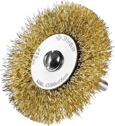 ЗУБР &quot;ПРОФЕССИОНАЛ&quot;. Набор щеток дисковых для дрели, витая стальная латунированная проволока 0,3мм, 5 шт 3521-H5_z02 купить в Магнитогорске