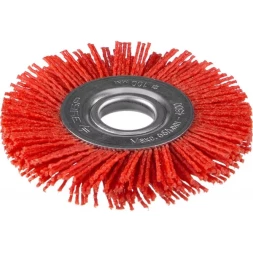 ЗУБР "ПРОФЕССИОНАЛ". Щетка дисковая для УШМ, нейлоновая проволока с абразивным покрытием, 100х22мм 35160-100_z01
