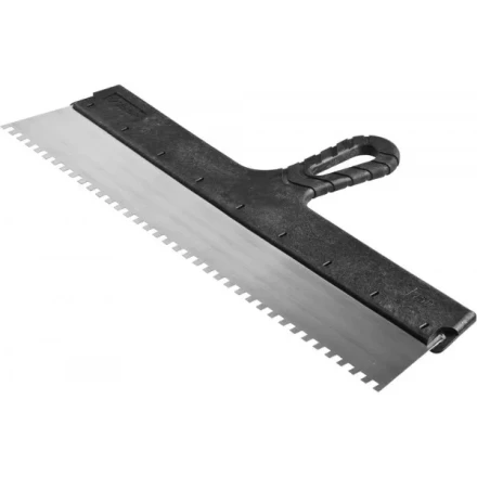 Шпатель ЗУБР &quot;СТАНДАРТ&quot; фасадный, стальное полотно, 450мм, зуб 6х6 10053-45 купить в Магнитогорске