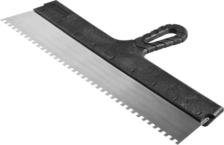Шпатель ЗУБР &quot;СТАНДАРТ&quot; фасадный, стальное полотно, 450мм, зуб 6х6 10053-45 купить в Магнитогорске
