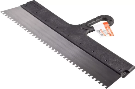 Шпатель ЗУБР &quot;СТАНДАРТ&quot; фасадный, стальное полотно, 450мм, зуб 6х6 10053-45 купить в Магнитогорске