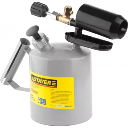 Лампа STAYER "PROFI" паяльная, стальная, 1,5л 40655-1.5 купить в Магнитогорске