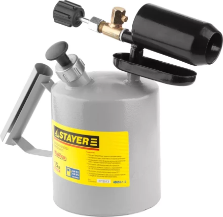 Лампа STAYER "PROFI" паяльная, стальная, 1,5л 40655-1.5 купить в Магнитогорске