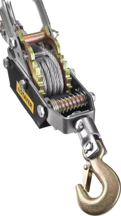Лебедка STAYER "MAXPull" рычажная, тросовая, 4т/3м 4310-4 купить в Магнитогорске