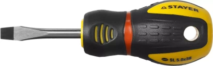 Отвертка STAYER &quot;PROFESSIONAL&quot; &quot;PROTech&quot;, двухкомп рукоятка, намагниченная, Cr-Mo, SL5,5x38мм 25131-05-38_z02 купить в Магнитогорске