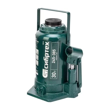 Домкрат гидравлический бутылочный Сибртех 50810, 30 т, 245-385 мм купить в Магнитогорске