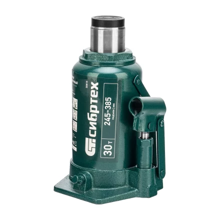 Домкрат гидравлический бутылочный Сибртех 50810, 30 т, 245-385 мм купить в Магнитогорске