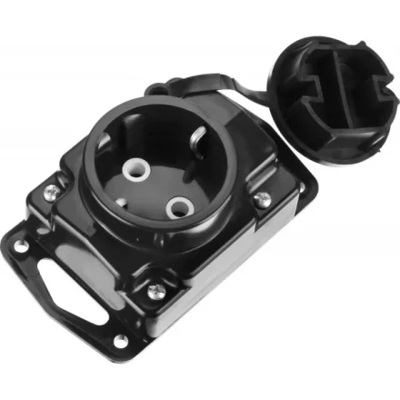 Колодка СИБИН для удлинителя, 1 гнездо, заземление, защитные крышки, IP44, макс мощность 3500Вт 55114-1 купить в Магнитогорске