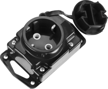 Колодка СИБИН для удлинителя, 1 гнездо, заземление, защитные крышки, IP44, макс мощность 3500Вт 55114-1 купить в Магнитогорске