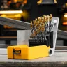 Набор сверл по металлу Denzel 723009, 1-13 мм, Р6М5-TiN, Golden Tip, 25 шт купить в Магнитогорске