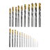 Набор сверл по металлу Denzel 723009, 1-13 мм, Р6М5-TiN, Golden Tip, 25 шт купить в Магнитогорске