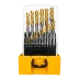 Набор сверл по металлу Denzel 723009, 1-13 мм, Р6М5-TiN, Golden Tip, 25 шт купить в Магнитогорске