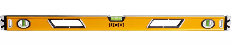 Уровень JCB коробчатый, магнитный, 2 фрезерованные базовые поверхности, 3 ампулы, крашенный, с ручками, 0,5мм/м, 90см JBL004 купить в Магнитогорске