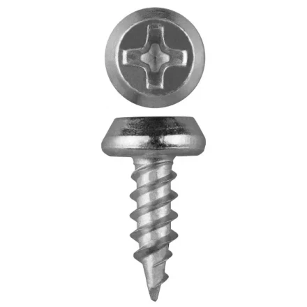 Саморезы ЗУБР &quot;МАСТЕР&quot; оцинкованные, для крепления лист. металла до 0.9 мм, полуцилиндр. головка, 3.5x11мм, 55шт 300126-35-11 купить в Магнитогорске