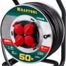 Силовые удлинители на стальной катушке  HEAVY DUTY 4.0, кабель КГ 3х2,5 кв мм 55086-50 купить в Магнитогорске