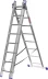 Лестница ЗУБР универсальная, трехсекционная со стабилизатором, 8 ступеней 38831-08 купить в Магнитогорске
