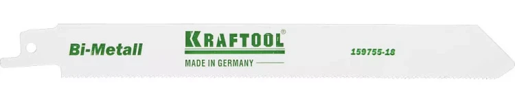 Полотно KRAFTOOL "INDUSTRIE QUALITAT", S1122EF, для эл/ножовки, Bi-Metall, по металлу, шаг 1,4мм, 180мм 159755-18 купить в Магнитогорске