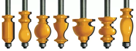 Набор фрез кромочных фигурных хвостовик 12 мм 7 штук 46614 купить в Магнитогорске