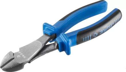 Бокорезы усиленные ЗУБР эксцентриковое расположение шарнира, особостойкое спец. покрытие Н12Х1 (никель/хром), двухкомпонентные рукоятки, 170мм 2201-6-17_z01 купить в Магнитогорске