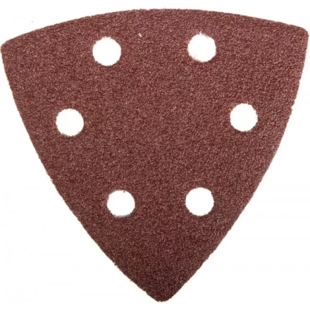 Треугольник шлифовальный ЗУБР "МАСТЕР" универсальный на велкро основе, 6 отверстий, Р80, 93х93х93мм, 5шт 35583-080 купить в Магнитогорске