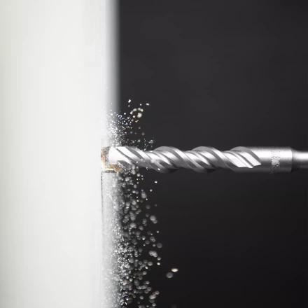 Бур по бетону Denzel, 12 x 160 мм, двойная спираль, три пылеотводящие кромки, 705023 купить в Магнитогорске