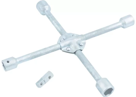 Ключ-крест баллонный 17х19х21х22х1/2 усиленный с переходником на 1/2 STELS 14249 купить в Магнитогорске