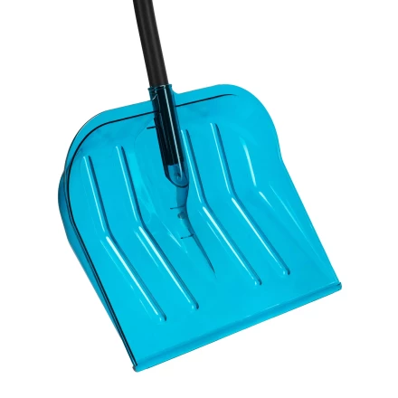 Лопата для уборки снега Palisad 61692, поликарбонат, 475х400х1385мм, алюминиевый черенок, ПВХ оплетка, LUXE купить в Магнитогорске