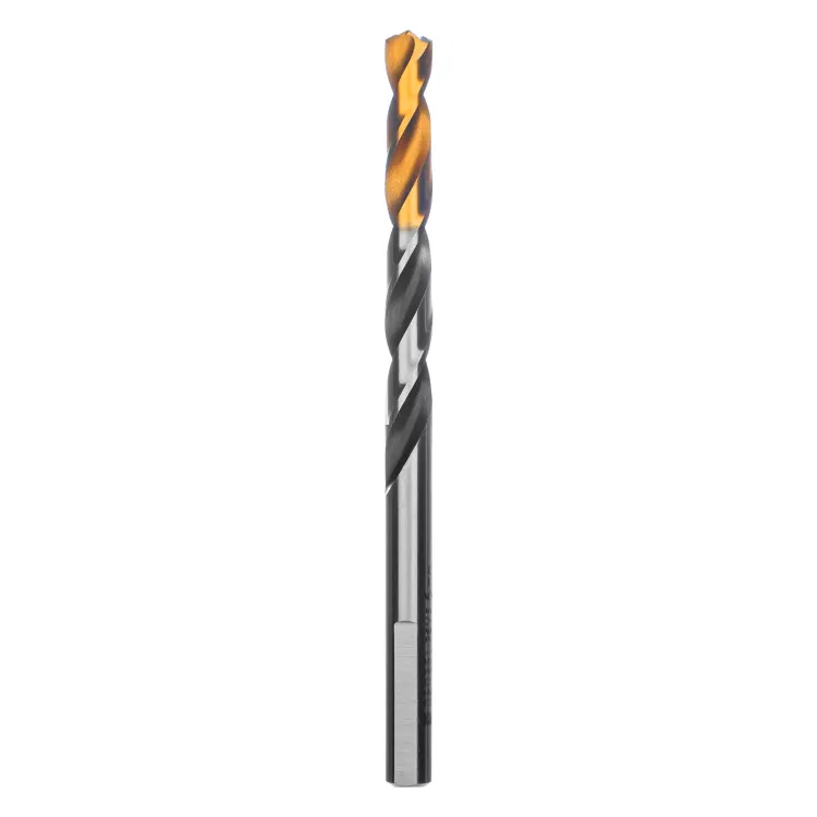 Сверло спиральное по металлу 6 x 93мм, Р6М5, Golden Tip, многогранная заточка Denzel 718278 купить в Магнитогорске