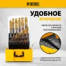Набор сверл по металлу Denzel 723010, 1-13 мм, Р6М5К8-TiN, Golden Tip, 25 шт купить в Магнитогорске