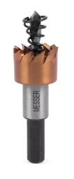 HSS-TiN коронка MESSER 19мм с центр. сверлом и толкающей пружиной для лист. материала до 2 мм ц/х