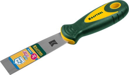 Шпательная лопатка KRAFTOOL с 2-компонент ручк, профилиров нержав полотно, 32мм 10035-030 купить в Магнитогорске