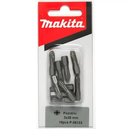 Биты Makita PZ3 25мм 10шт (P-06133) купить в Магнитогорске