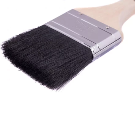 Кисть плоская натуральная черная щетина деревянная ручка размер 2,5 Mtx 82636 купить в Магнитогорске