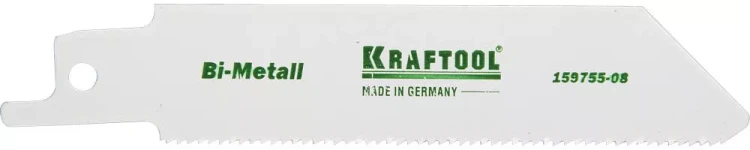 Полотно KRAFTOOL "INDUSTRIE QUALITAT", S522EF, для эл/ножовки, Bi-Metall, по металлу, шаг 1,4мм, 80мм 159755-08 купить в Магнитогорске