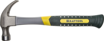 Молоток-гвоздодер 450 г с фиберглассовой рукояткой, KRAFTOOL 20280-450 20280-450 купить в Магнитогорске