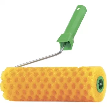 Валик &quot;СТРУКТУРНЫЙ&quot; поролоновый с ручкой, &quot;горошек&quot;, 240 мм СИБРТЕХ 80238 купить в Магнитогорске