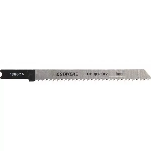 Полотна STAYER "PROFI", U101B, для эл/лобзика, HCS, по дереву, ДСП, ДВП, US-хвост., шаг 2,5мм, 75мм, 2шт 15995-2.5_z01 купить в Магнитогорске