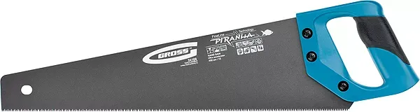 Ножовка по дереву "PIRANHA",450 мм,11-12 TPI,зуб-3D,кал.зуб,тефл.покр.полотна,2-х комп.рук-ка GROSS 24106 купить в Магнитогорске