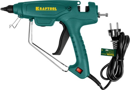 Пистолет клеевой (термоклеящий) &quot;PRO&quot;, KRAFTOOL 06843-220-12, эл, двухкомп корпус, рабоч темп 193град, выход клея 1,2кг/час, d=12мм, 220Вт 06843-220-12 купить в Магнитогорске
