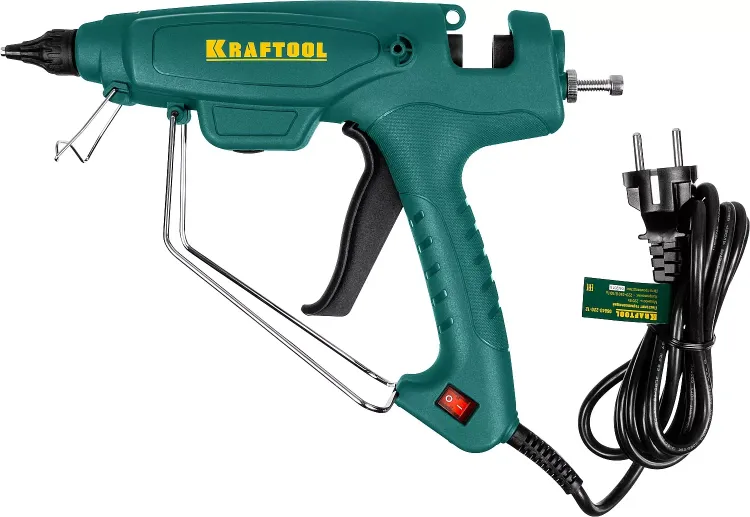 Пистолет клеевой (термоклеящий) "PRO", KRAFTOOL 06843-220-12, эл, двухкомп корпус, рабоч темп 193град, выход клея 1,2кг/час, d=12мм, 220Вт 06843-220-12 купить в Магнитогорске