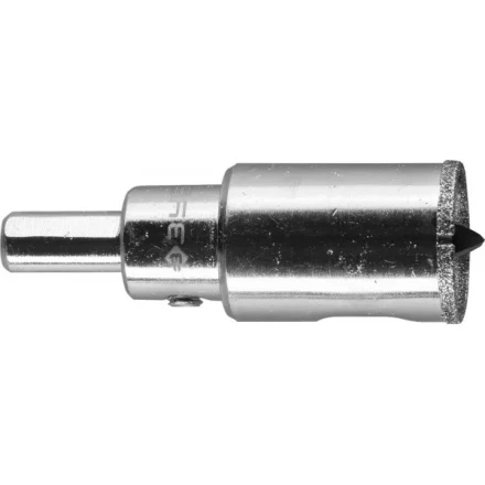 Коронка ЗУБР алмазная в сборе по кафелю, керамике с центрирующим сверлом и имбусовым ключом, зерно 60, 25мм 29850-25 купить в Магнитогорске