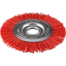 ЗУБР "ПРОФЕССИОНАЛ". Щетка дисковая для УШМ, нейлоновая проволока с абразивным покрытием, 125х22мм 35160-125_z01