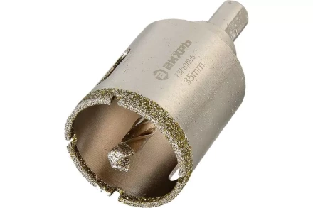 Коронка алмазная Вихрь по керамограниту/керамике, 35 мм 73/10/9/5 купить в Магнитогорске