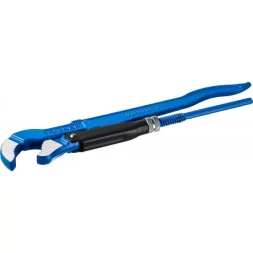 Ключ трубный рычажный ЗУБР &quot;ПРОФЕССИОНАЛ&quot;, тип &quot;S&quot;, изогнутые губки для труднодоступных мест, цельнокованный, Сr-V,  № 1, 1&quot; 27336-1_z01