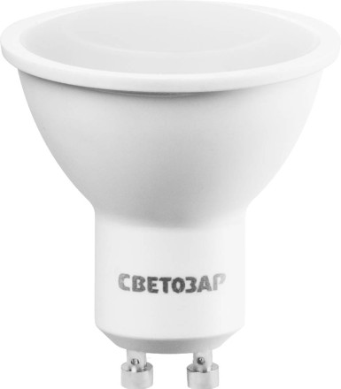 Лампы СВЕТОЗАР светодиодные &quot;LED technology&quot;, цоколь GU10, теплый белый свет (3000К), 220В, 5Вт (35) 44560-35_z01 купить в Магнитогорске