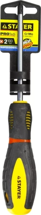 Отвертка STAYER &quot;PROFI&quot; &quot;PROTech&quot;, двухкомп рукоятка, намагниченная, Cr-Mo, PH2x100мм 25132-2-10_z02 купить в Магнитогорске