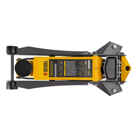 Домкрат гидравлический подкатной Denzel 51271, 3 т, 85-610 мм, быстрый подъем, низ. подхват, проф, SUV купить в Магнитогорске