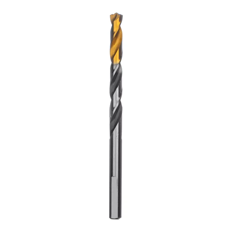 Сверло спиральное по металлу Denzel 6,5 x 93мм, Р6М5, Golden Tip, многогранная заточка, 718279 купить в Магнитогорске