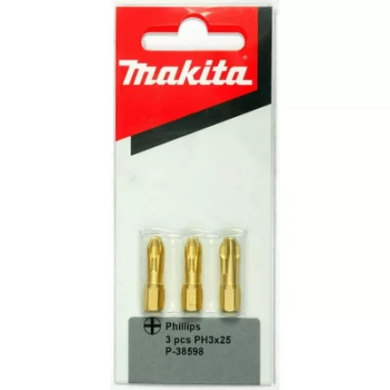 Биты Makita PH3 25мм 3шт, алмазные (P-38598) купить в Магнитогорске